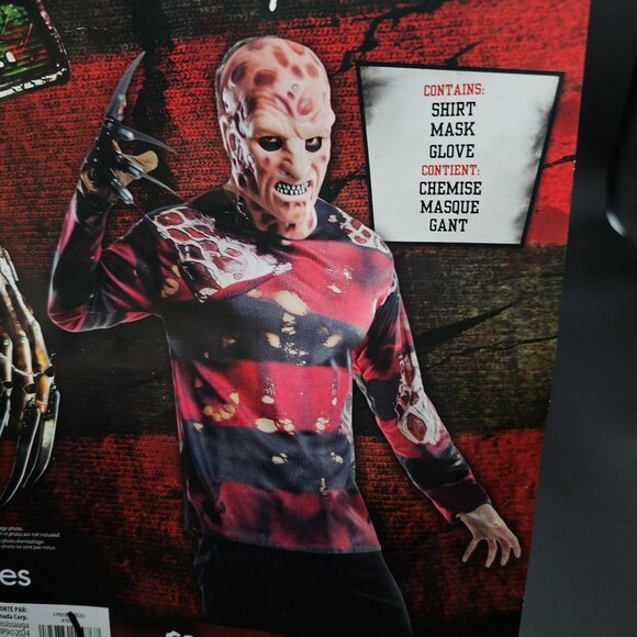Nightmare on Elm Street Freddy Krueger Men Costume Cosplay Outfit ,  NWT - Picture 1 of 11